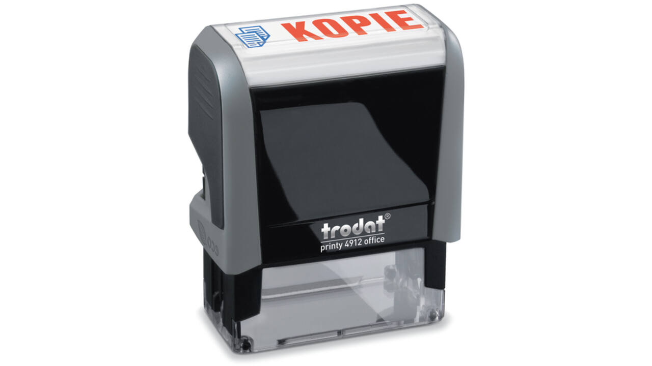 Tekststempel Trodat Printy 4912 kopie blauw rood