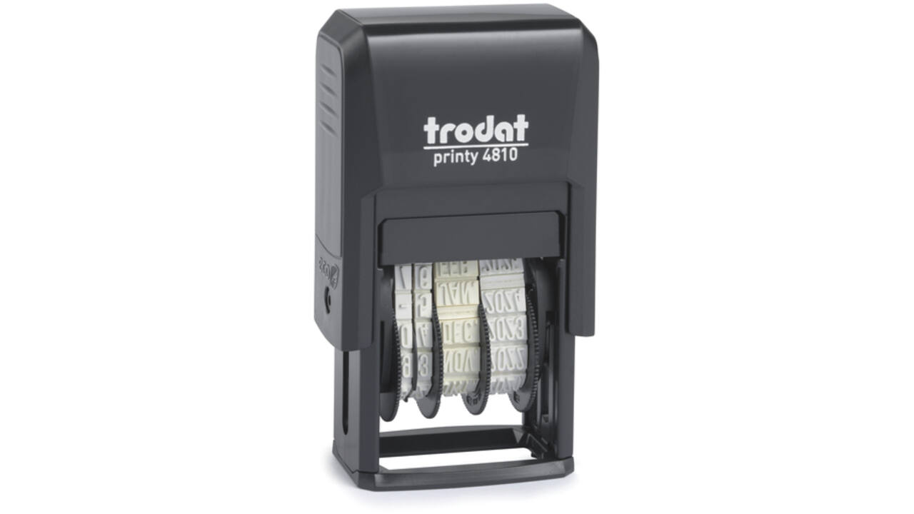 Datumstempel Trodat Printy 4810 tekst zwart