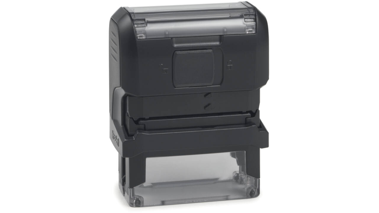 Tekststempel Trodat Printy 4910 personaliseerbaar zw 2regels 26x9mm