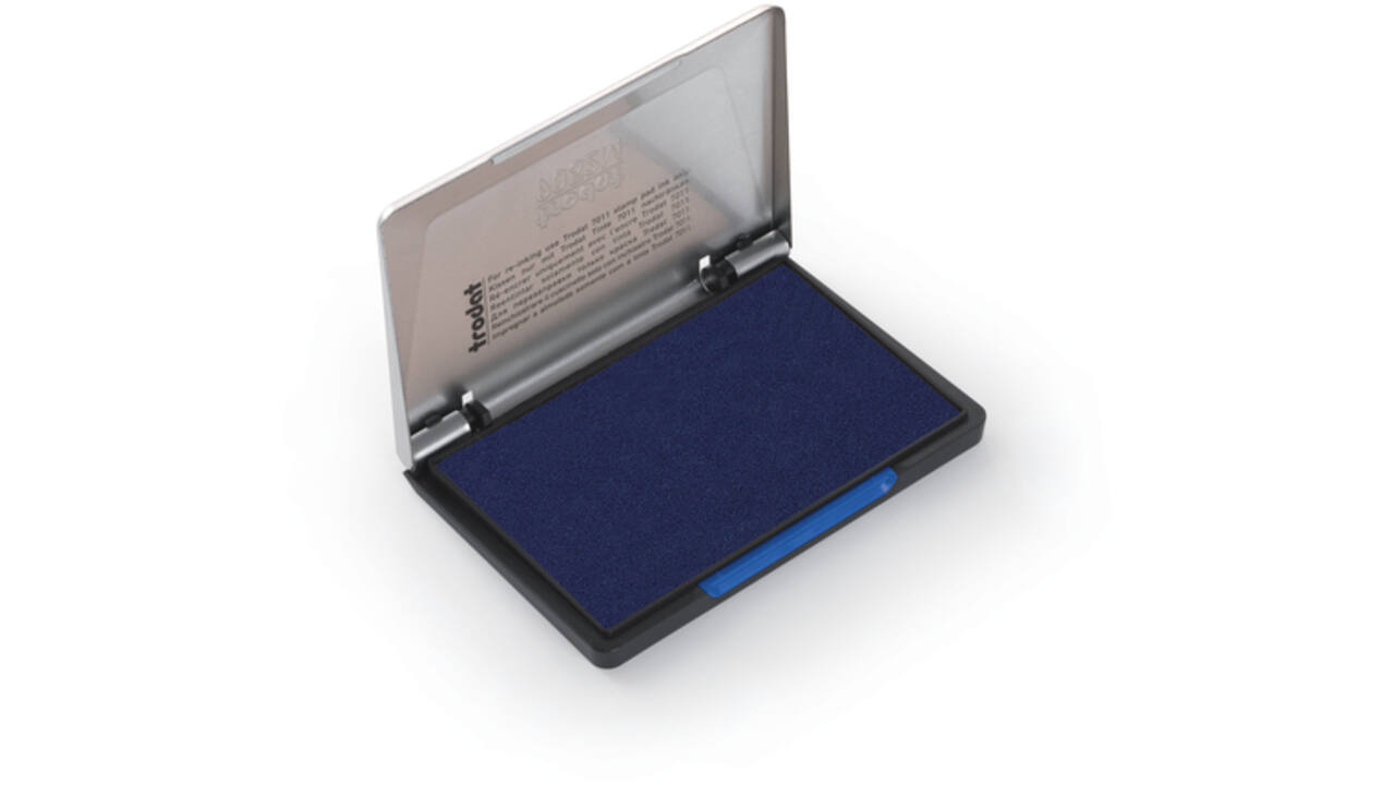 Stempelkussen Trodat 9072M metaal 11x7cm blauw