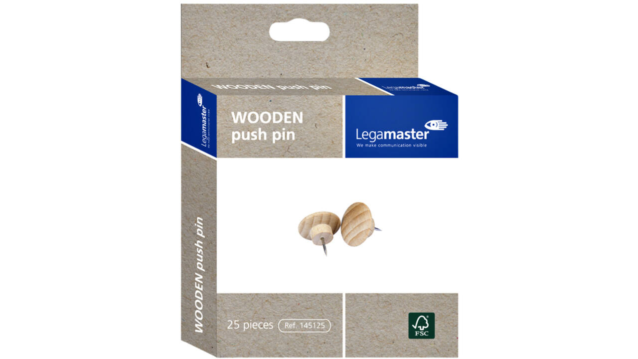 Push pins Legamaster hout 25stuks