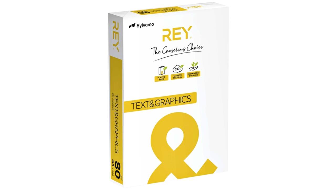 Kopieerpapier Rey Text & Graphics A4 80gr wit 500vel
