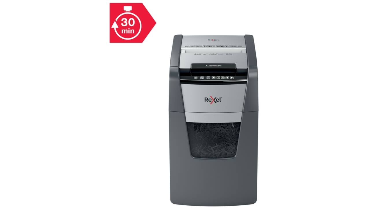 Papiervernietiger Rexel Optimum Auto+ 150X P4 snippers 4x28mm