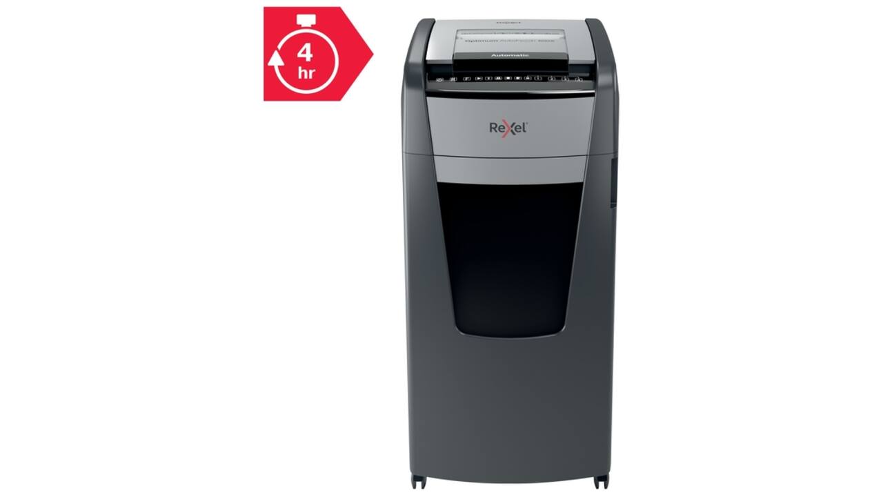 Papiervernietiger Rexel Optimum Auto+ 600X P4 snippers 4x30mm