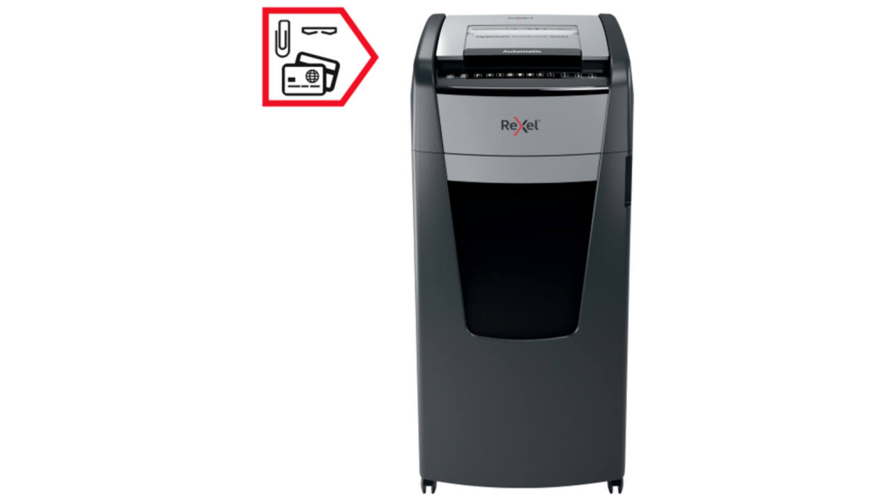 Papiervernietiger Rexel Optimum Auto+ 600X P4 snippers 4x30mm