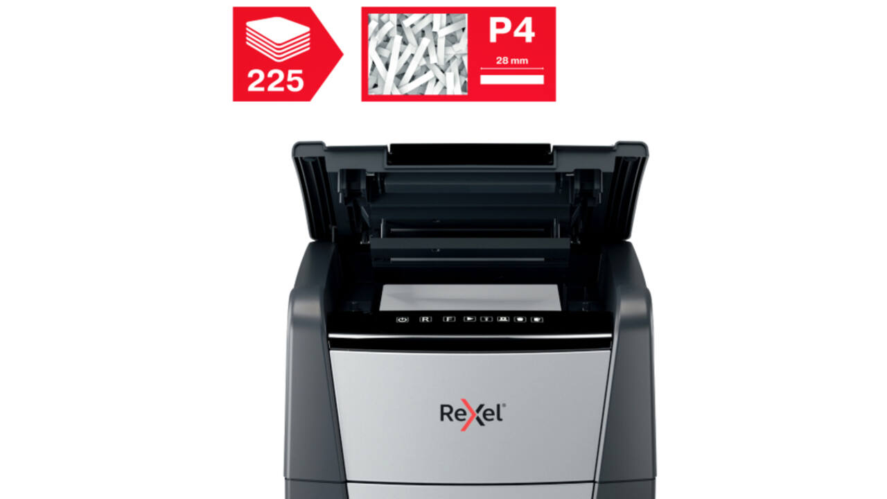 Papiervernietiger Rexel Optimum Auto+ 225X P4 snippers 4x26mm