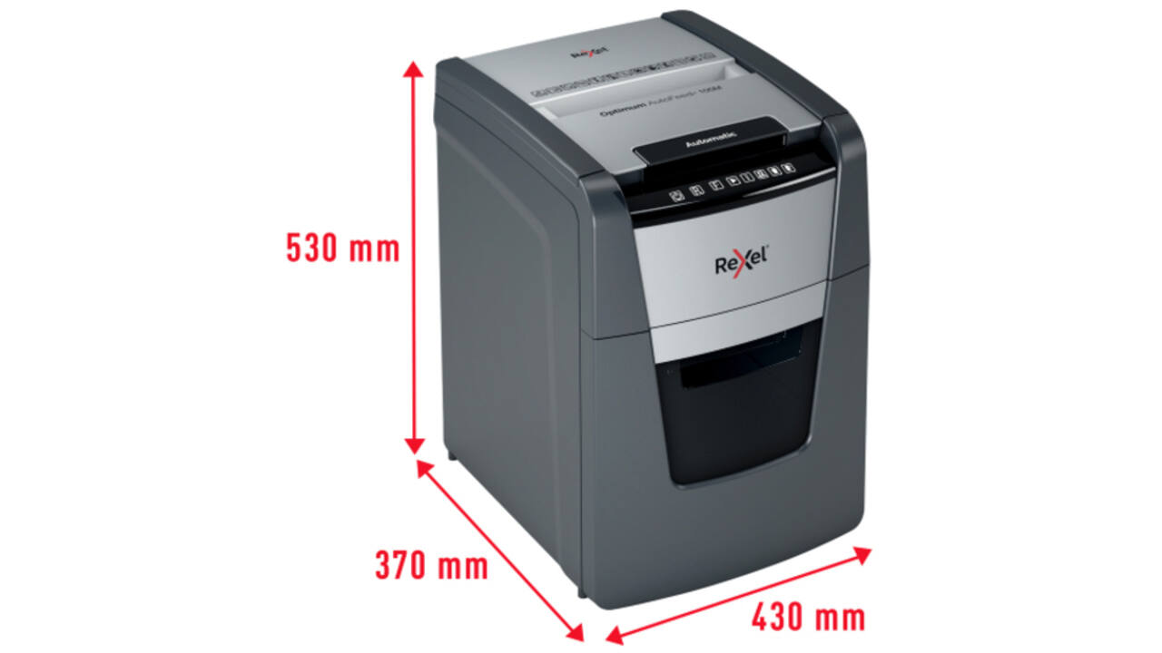 Papiervernietiger Rexel Optimum Auto+ 100M P5 snippers 2x15mm