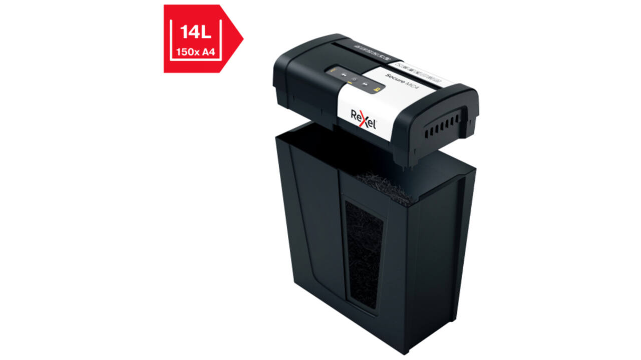 Papiervernietiger Rexel Secure MC4 P5 snippers 2x15mm