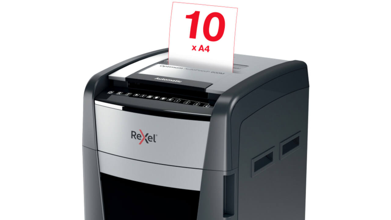 Papiervernietiger Rexel Optimum Auto+ 600M P5 snippers 2x15mm