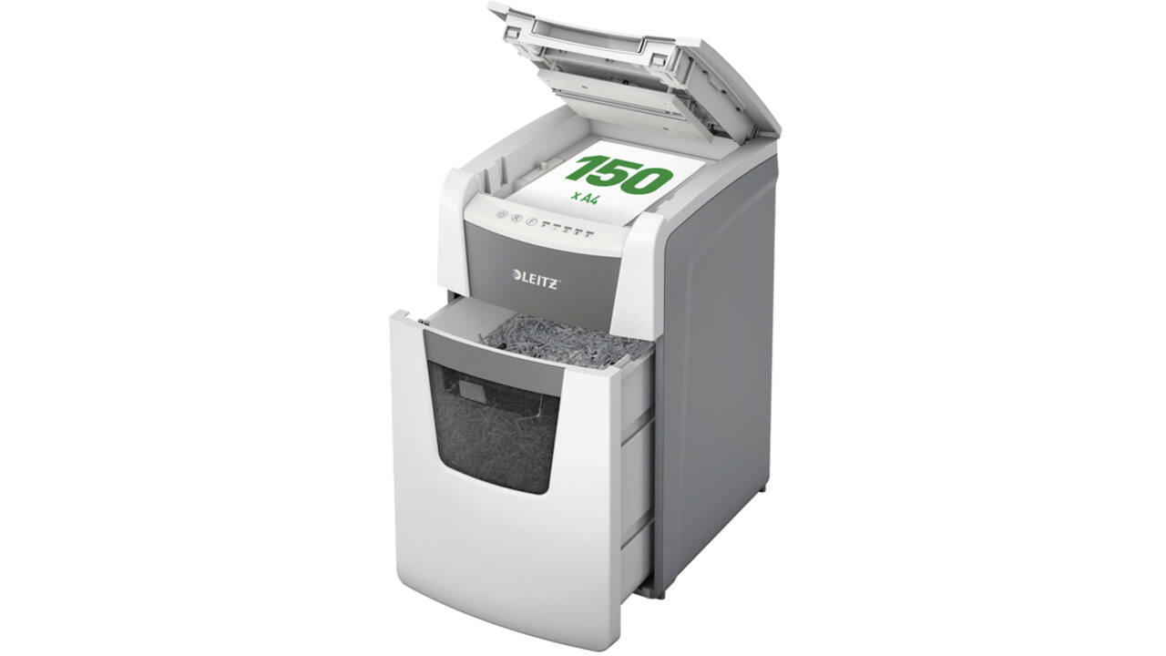 Papiervernietiger Leitz IQ Auto+ Office 150 P4 snippers 4x28mm