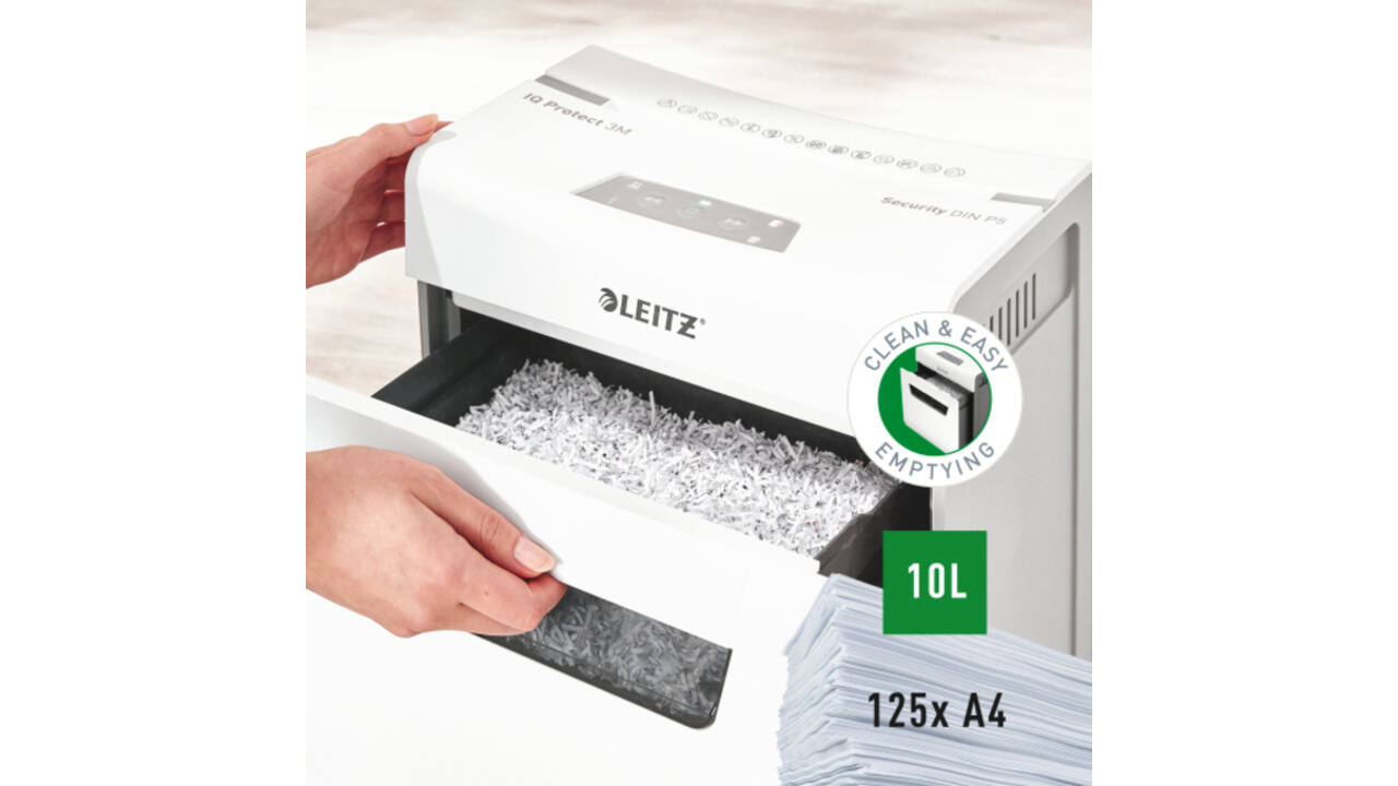 Papiervernietiger Leitz IQ Protect Premium 3M P5 snippers