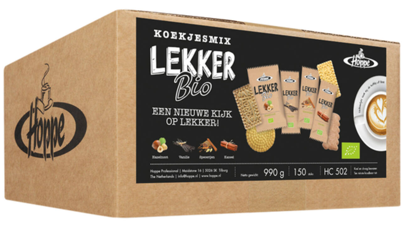 Koekjes Hoppe Lekker Bio koekjesmix 150 stuks
