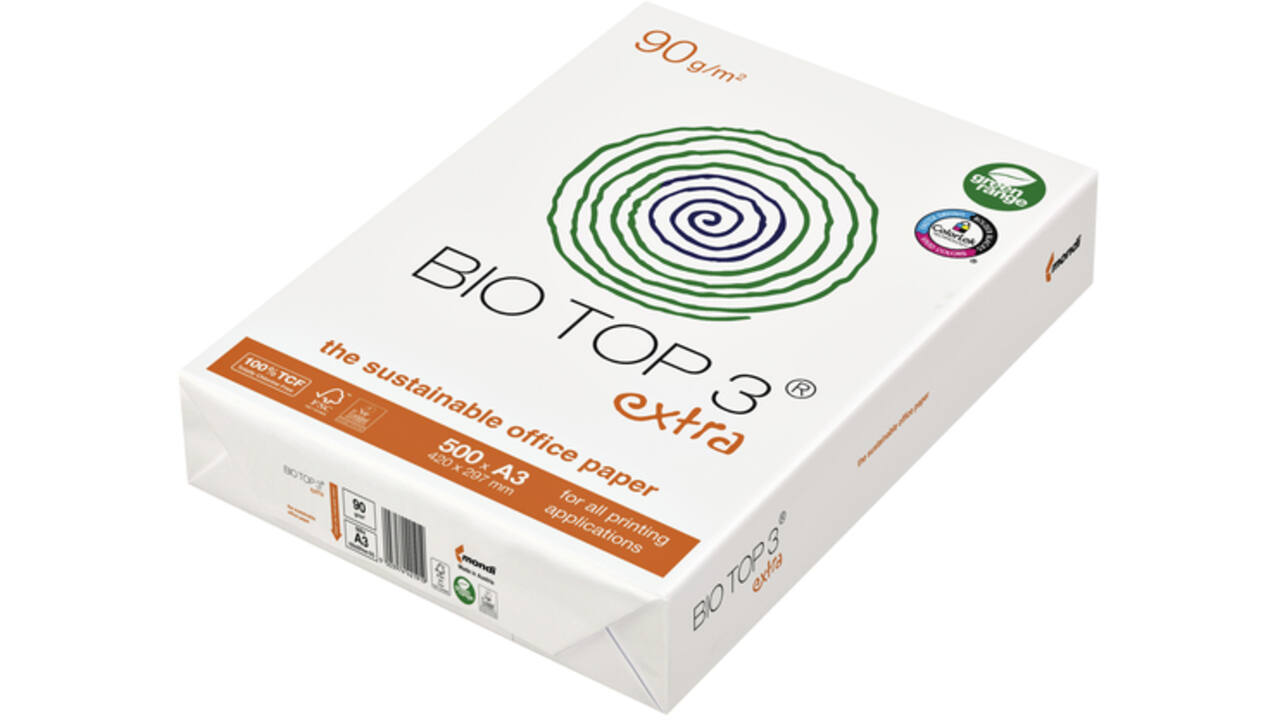 Kopieerpapier BioTop 3 A3 90gr naturel 500vel