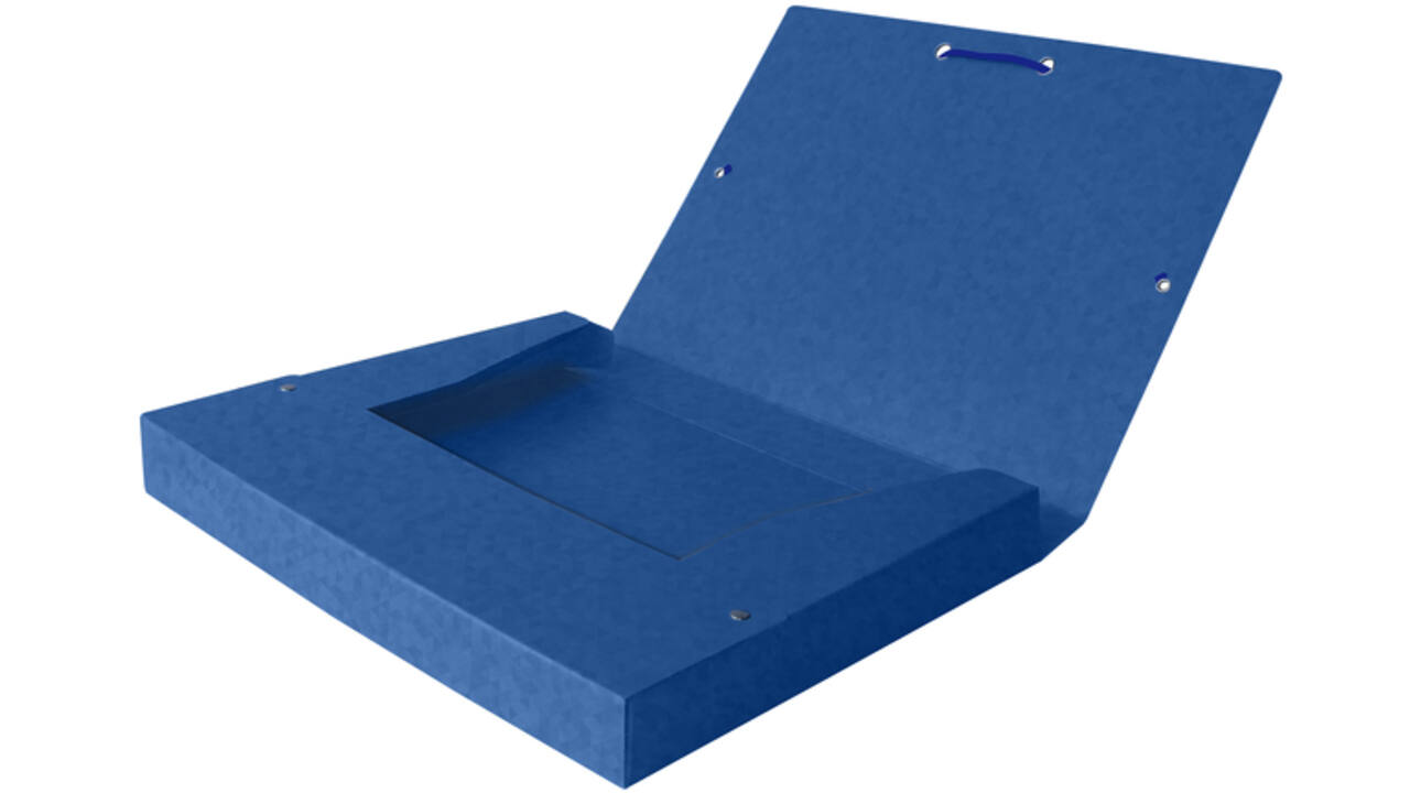 Elastobox Oxford Top File+ A4 40mm blauw