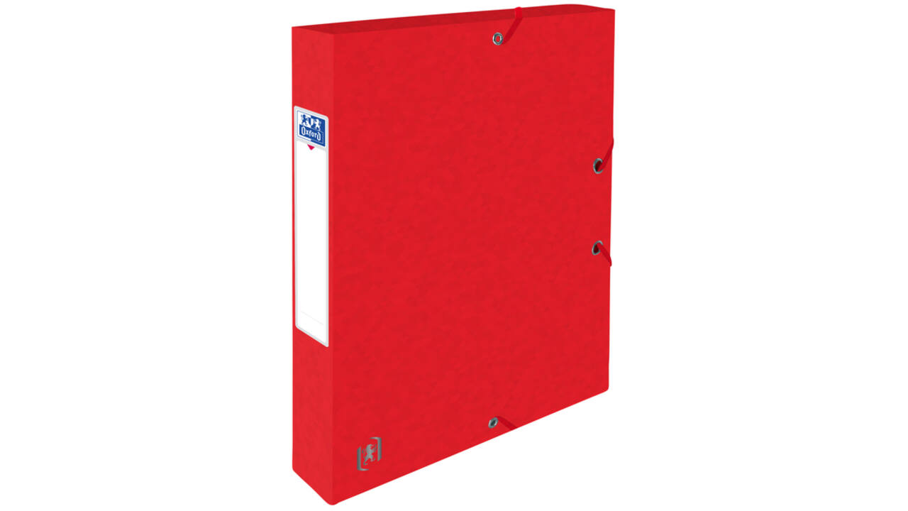 Elastobox Oxford Top File+ A4 40mm rood