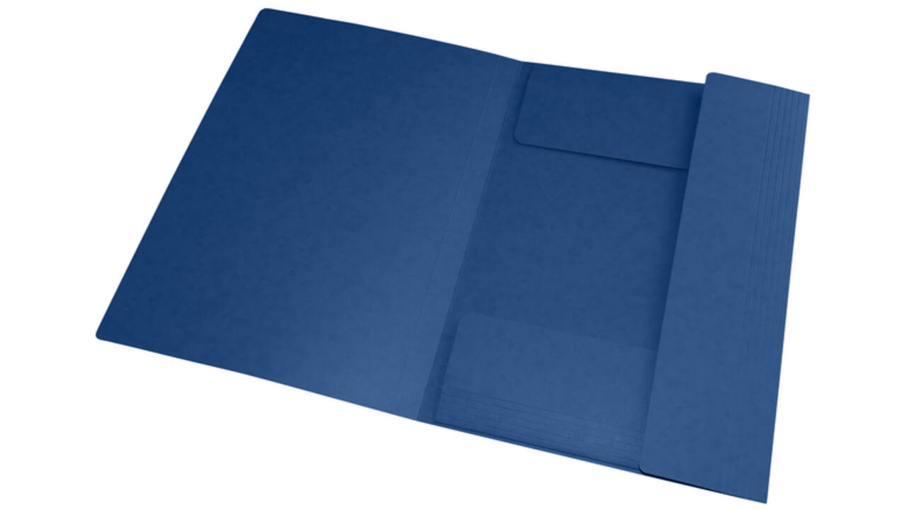 Elastomap Oxford Top File+ A4 donkerblauw