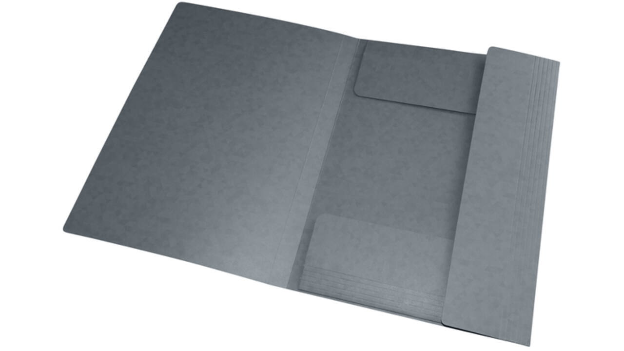 Elastomap Oxford Top File+ A4 grijs
