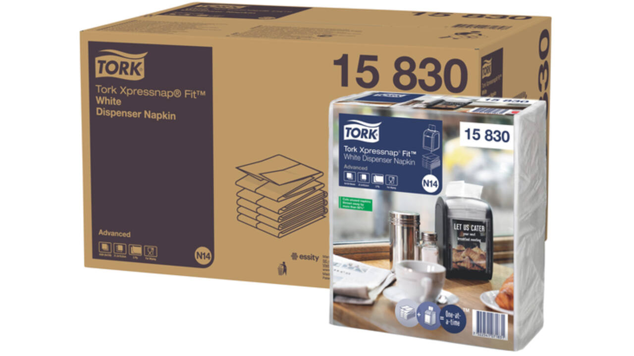 Servetten Tork Xpressnap Fit ® N14 2-laags wit 15830