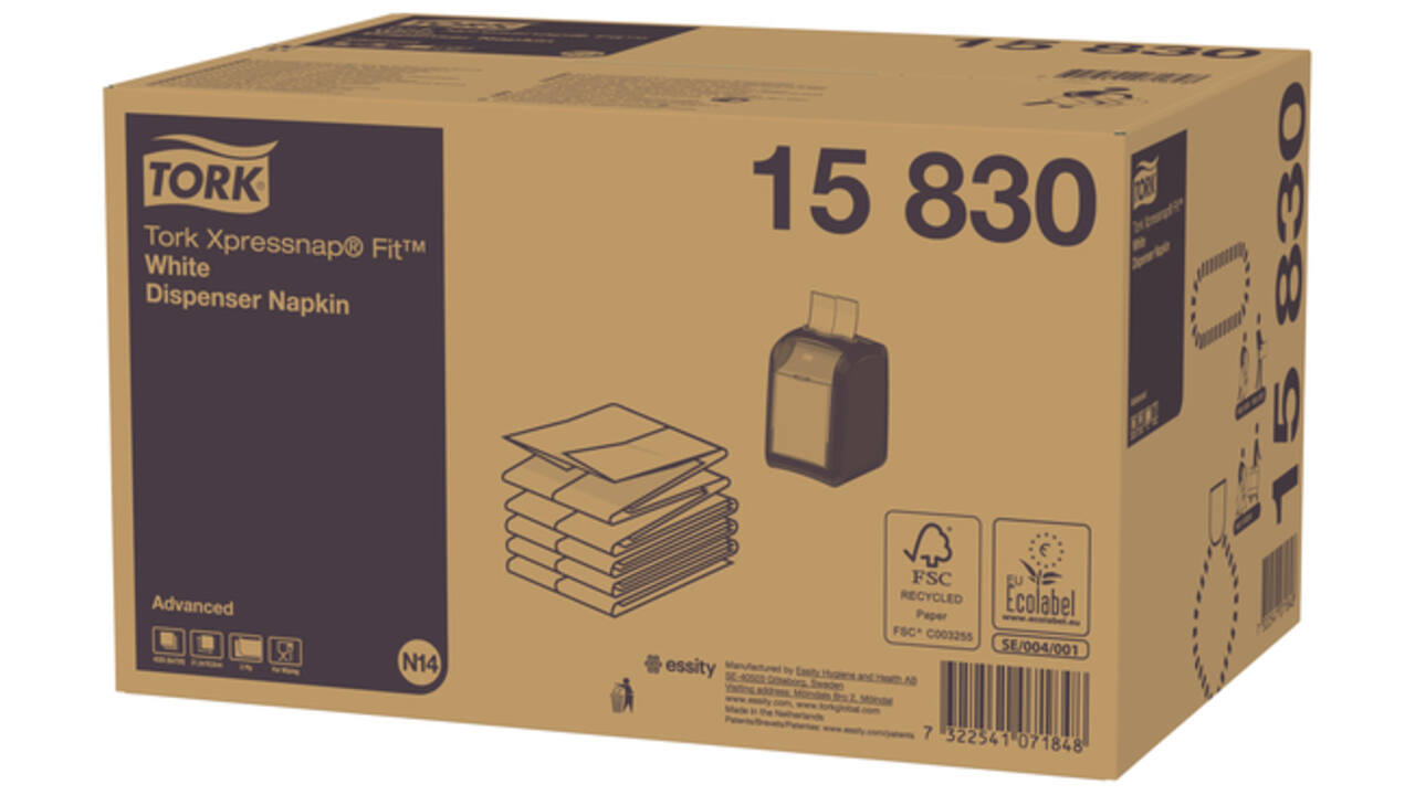 Servetten Tork Xpressnap Fit ® N14 2-laags wit 15830