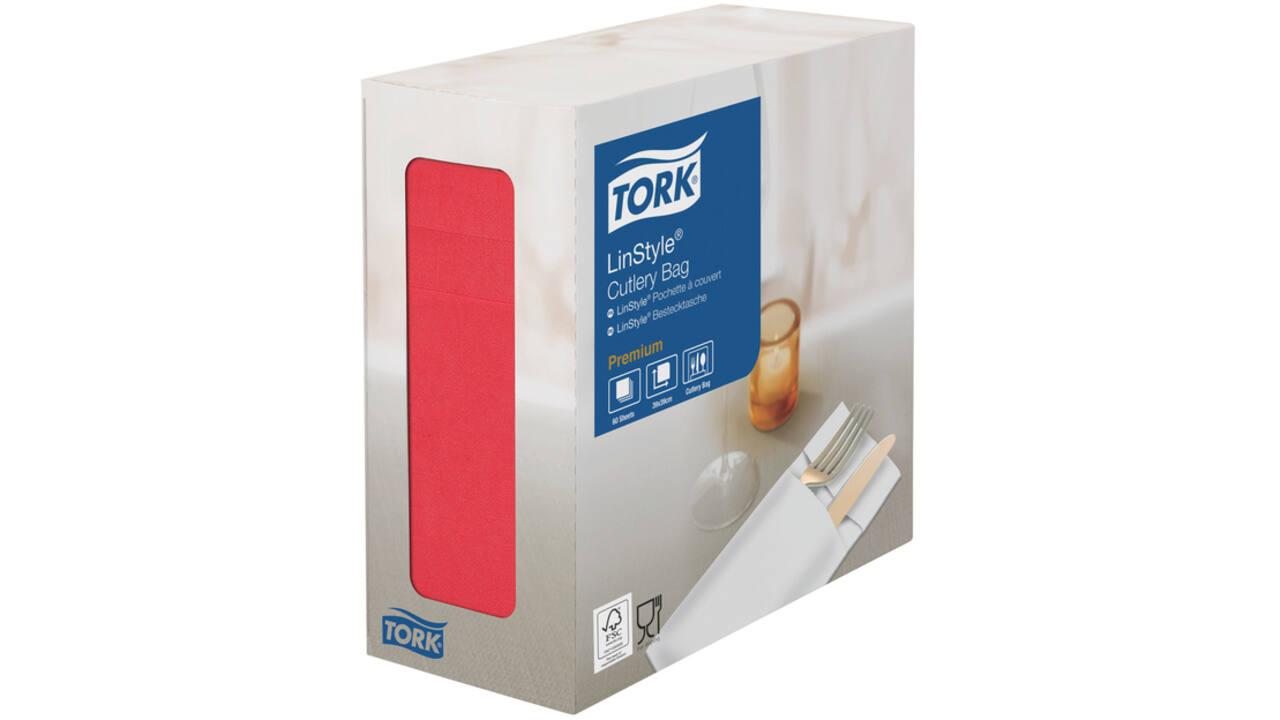 Pochette Tork LinStyle® 50st rood 477232