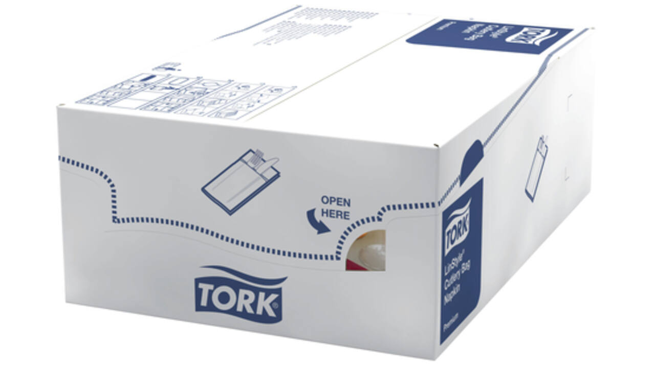 Pochette Tork LinStyle® 1-laags 50st duurzaam bordeaux 509603