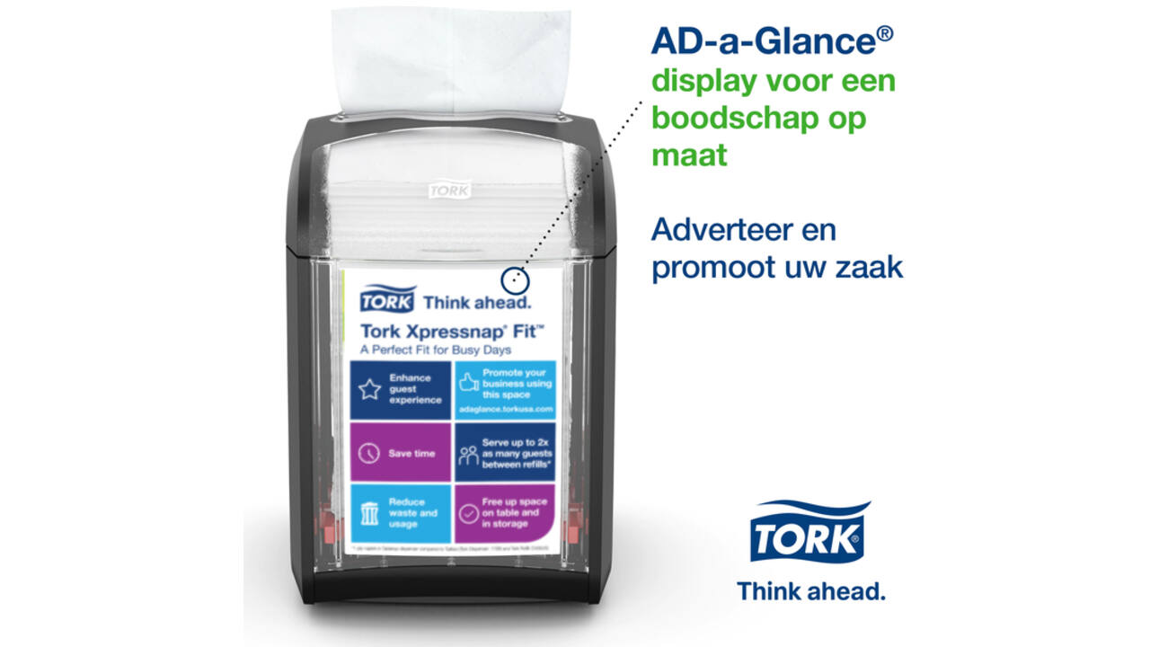 Servetdispenser Tork Xpressnap® tabletop N14 zwart 272900