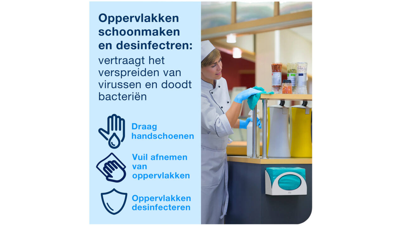 Reiningingsdoek Tork Long Lasting W8 multifunctioneel rood 194750