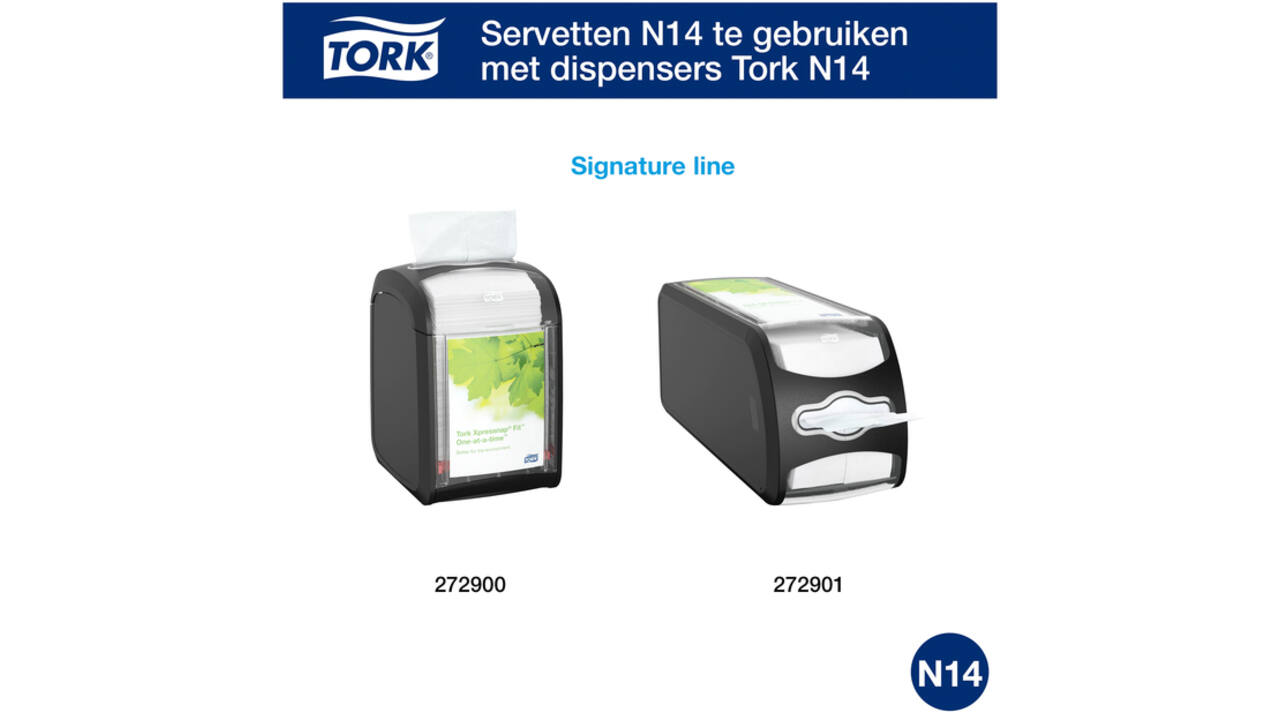 Servetten Tork Xpressnap Fit ® N14 2-laags naturel 12830