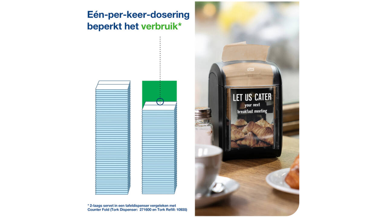 Servetten Tork Xpressnap Fit ® N14 2-laags naturel 12830