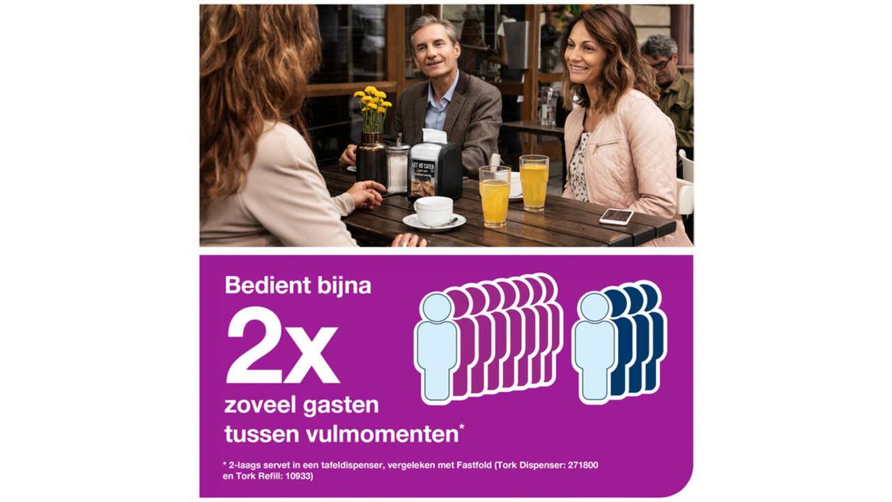 Servetten Tork Xpressnap Fit ® N14 2-laags naturel 12830