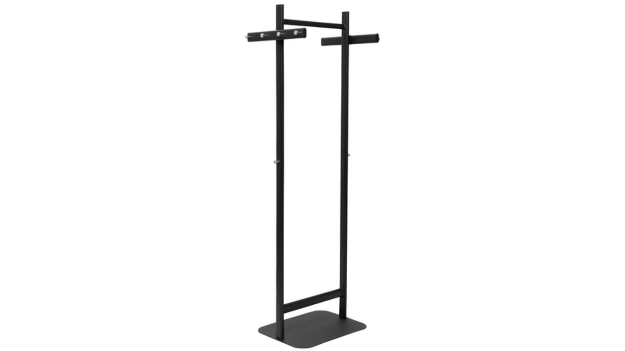 Garderoberek MAUL Salsa staand 172x52x40cm 40kg, 8 haken zwart RAL9004