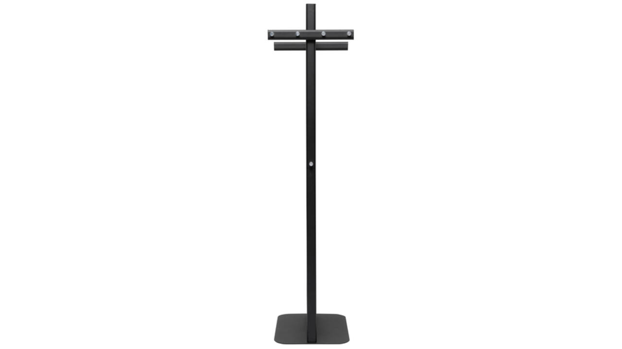 Garderoberek MAUL Salsa staand 172x52x40cm 40kg, 8 haken zwart RAL9004