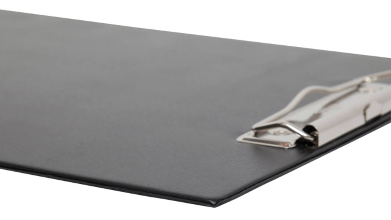 Klembord MAUL A4 staand + 2 magneten achterzijde PVC zwart