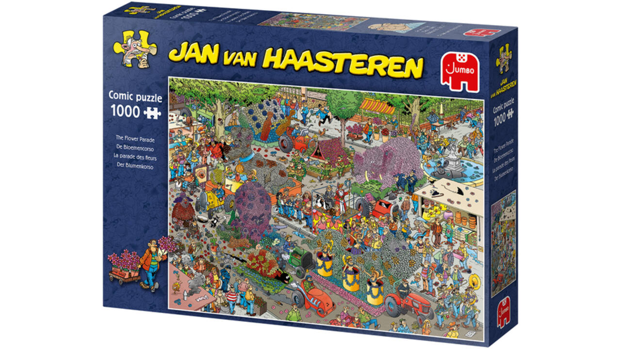 Puzzel Jan van Haasteren De Bloemencorso 1000 stukjes