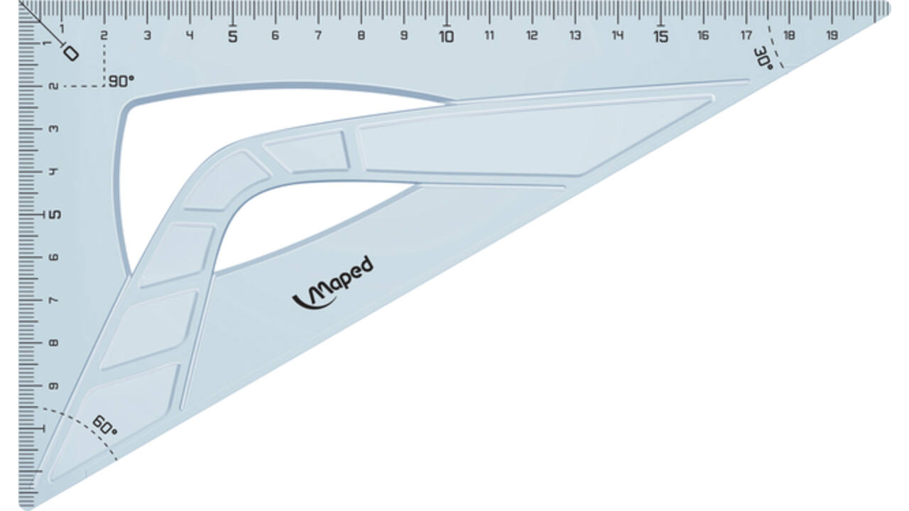 Tekendriehoek Maped 21cm 60 graden