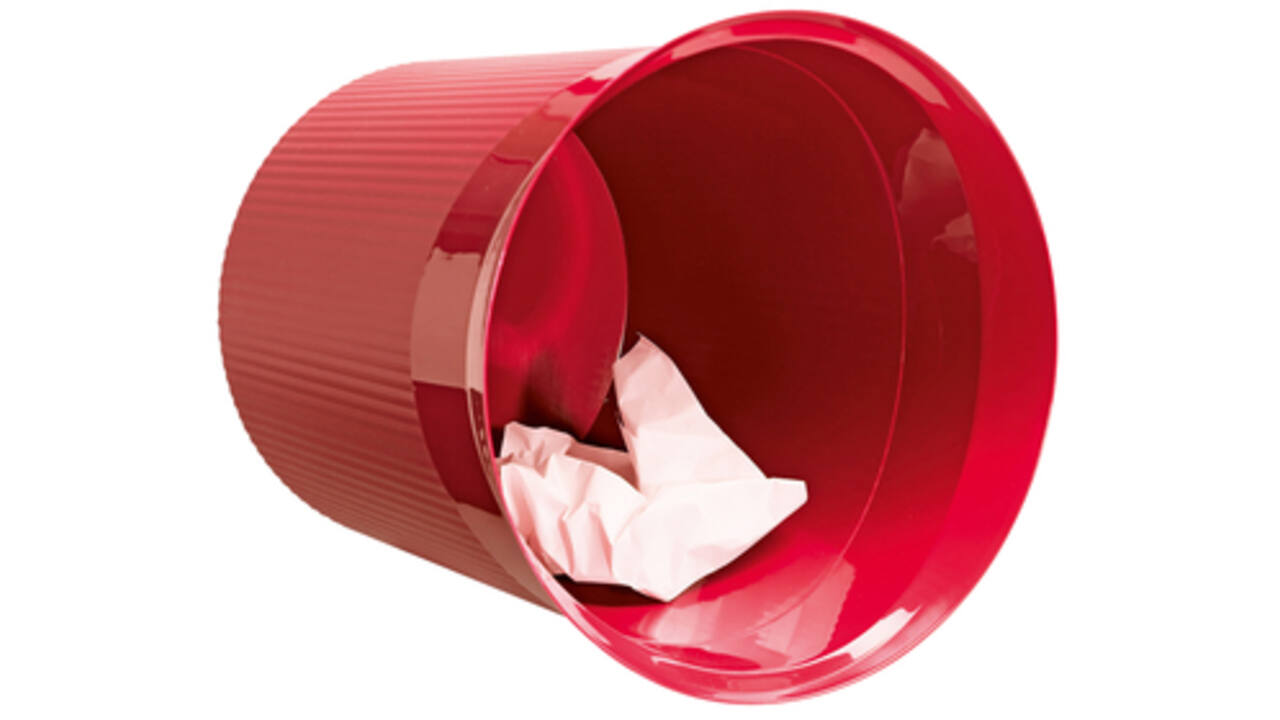 Papierbak Han Re-LOOP 13 liter rond rood