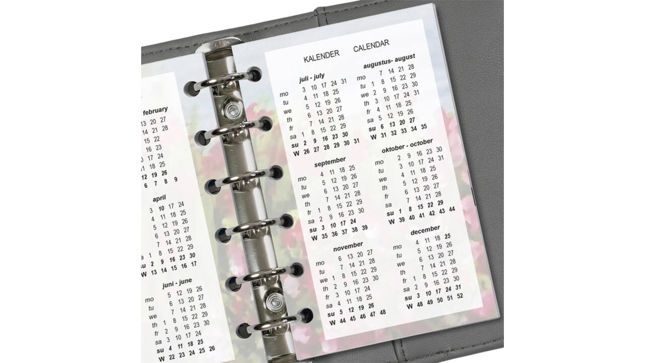Agendavulling 2026 Kalpa Pocket bloemen 7dagen/2pagina's