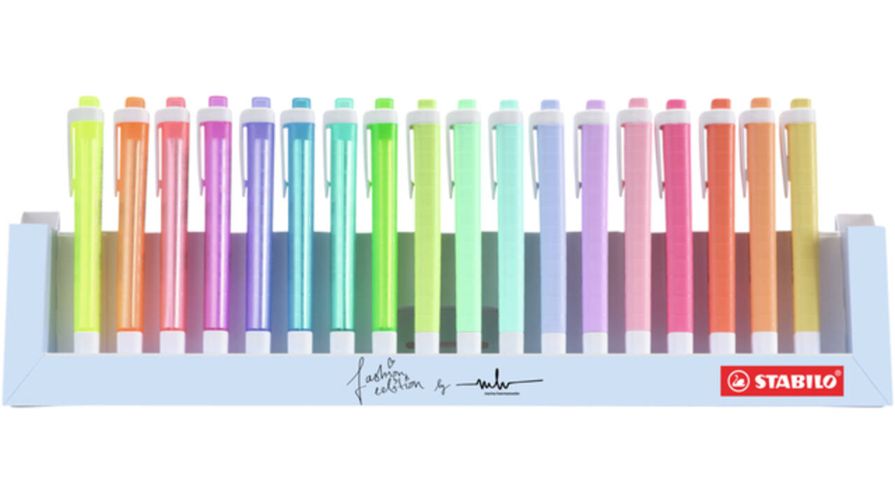 Markeerstift STABILO Swing cool 275/18 assorti deskset à 18 stuks