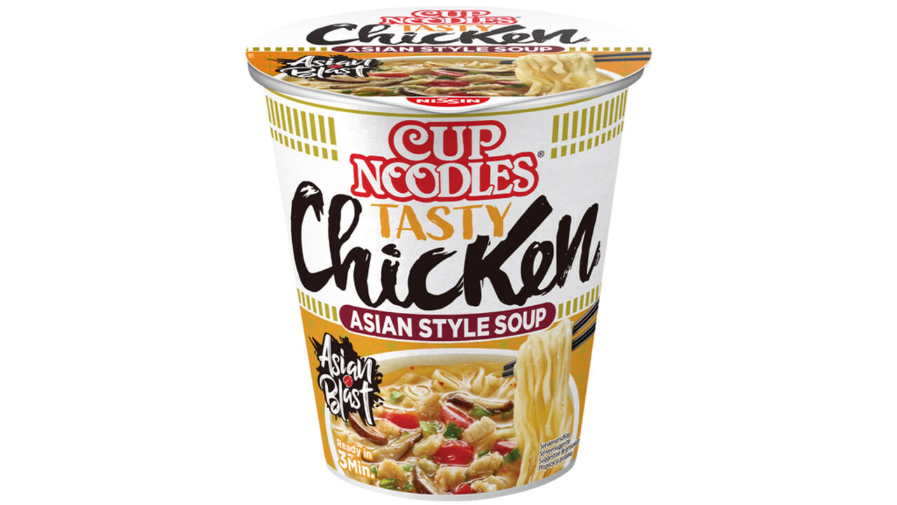 Noodles Nissin tasty chicken cup
