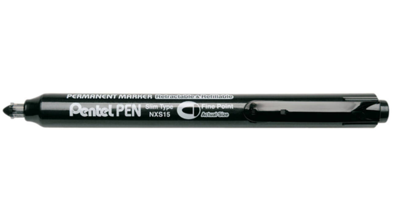 Viltstift Pentel NXS15 1mm zwart