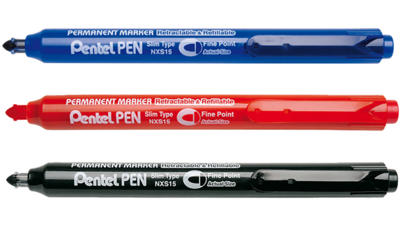 Viltstift Pentel NXS15 1mm zwart