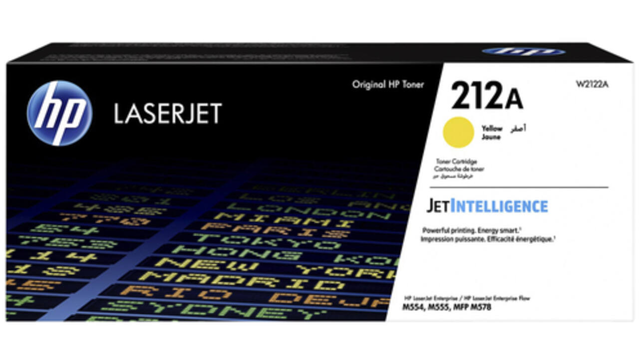 Tonercartridge HP W2122A 212A geel