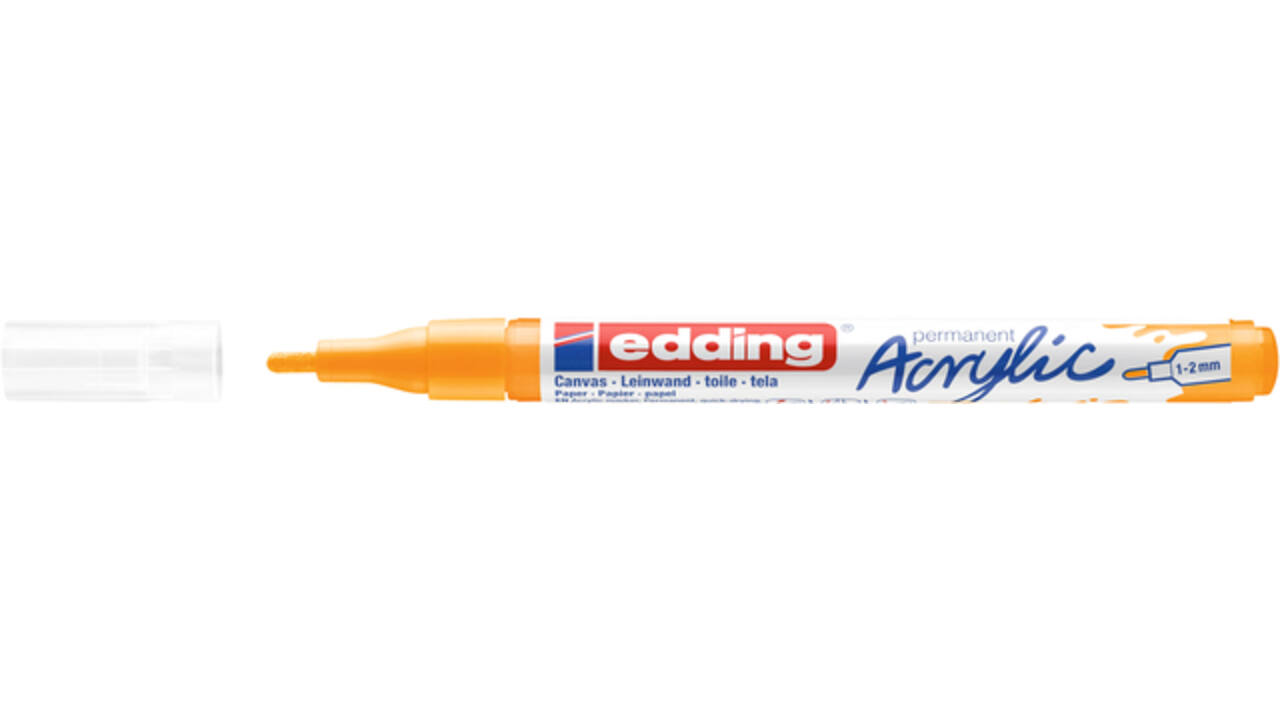 Acrylmarker edding e-5300 fijn zonnegeel