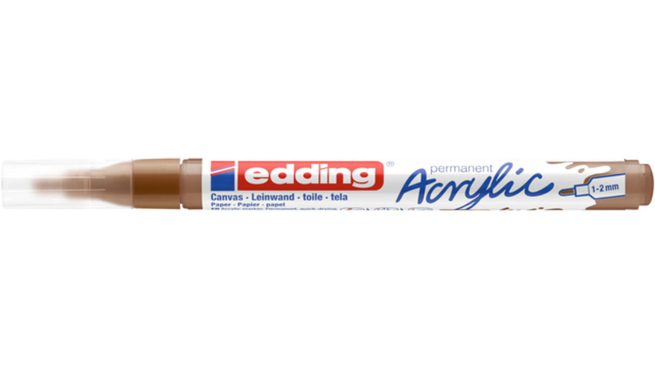 Acrylmarker edding e-5300 fijn hazelnoot