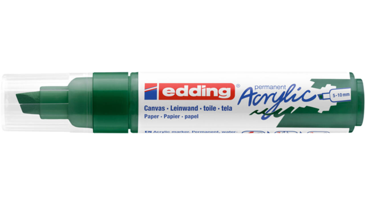 Acrylmarker edding e-5000 breed mosgroen