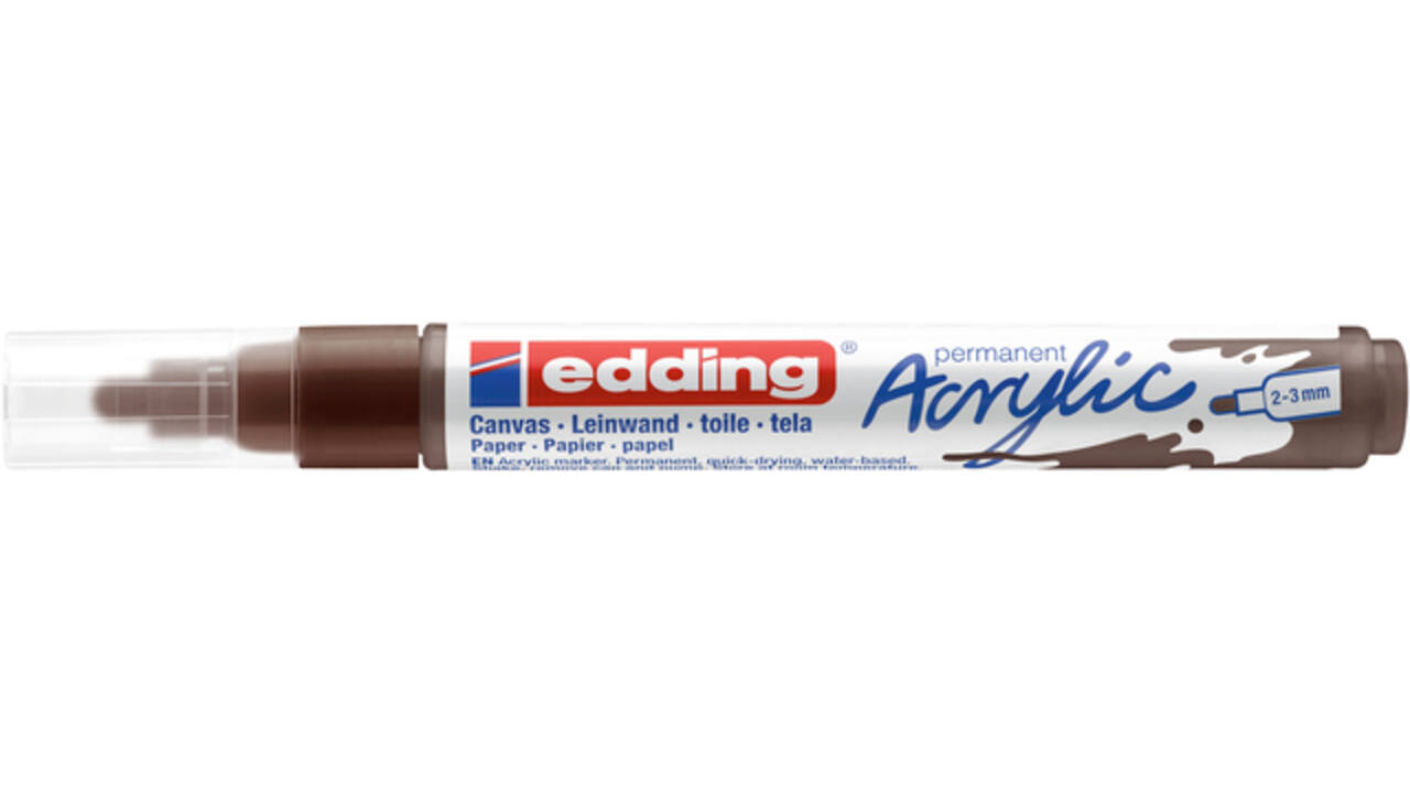 Acrylmarker edding e-5100 medium chocoladebruin
