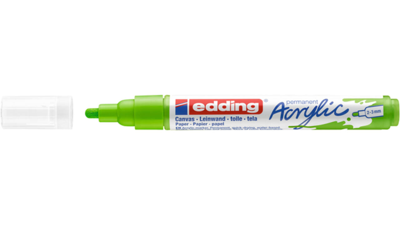 Acrylmarker edding e-5100 medium geelgroen