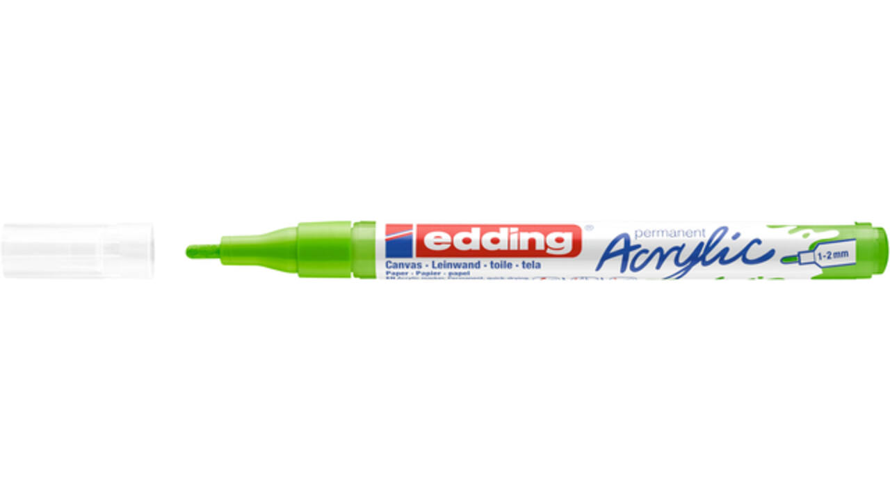 Acrylmarker edding e-5300 fijn geelgroen