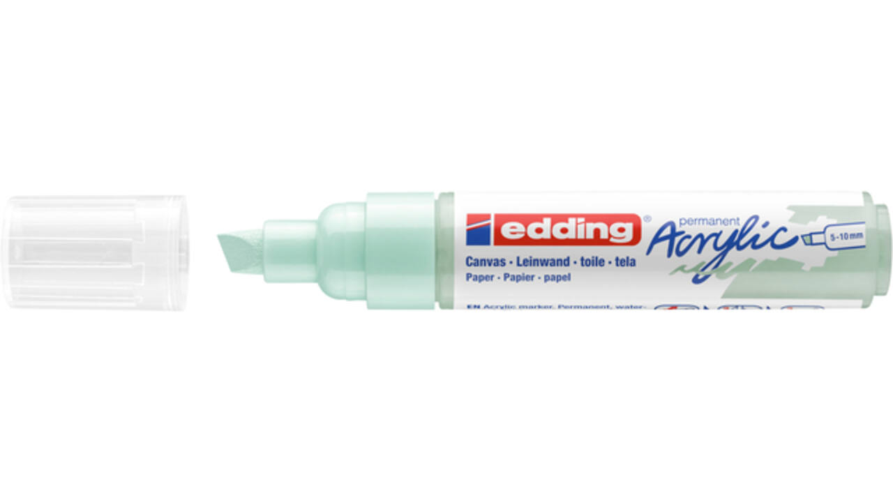 Acrylmarker edding e-5000 breed zacht mint