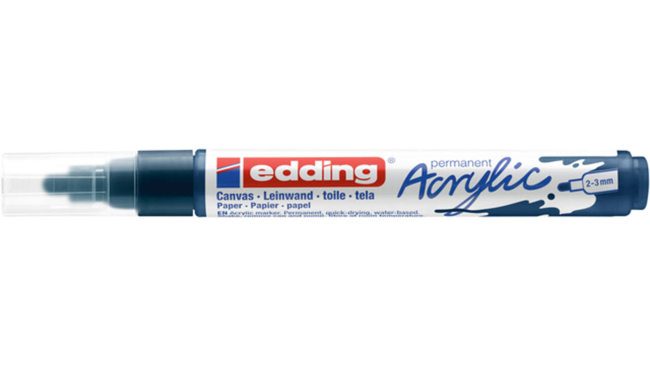 Acrylmarker edding e-5100 medium elegant nachtblauw